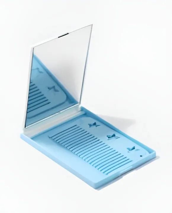 Portable Comb And Hair For Kids, Unicorn Design Baby Comb Set, Square Shape Travel Comb Mirror Kit Portable Comb And Hair For Kids, Unicorn Design Baby Comb Set, Square Shape Travel Comb Mirror Kit